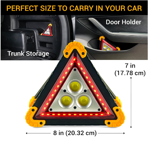 3*1 LED D'urgence Triangulaire©